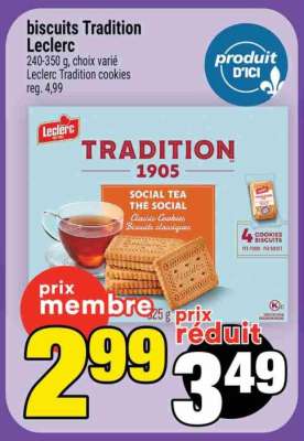 BISCUITS TRADITION LECLERC