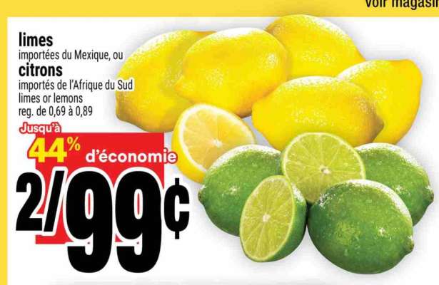 limes ou citrons