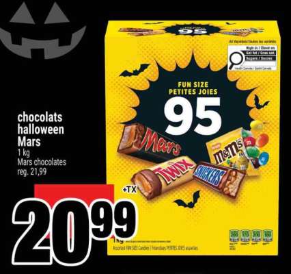 chocolats halloween Mars