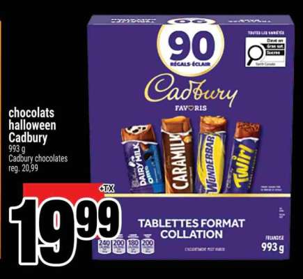 chocolats halloween Cadbury