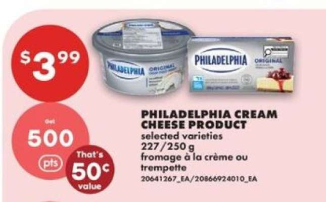 PHILADELPHIA CREAM CHEESE PRODUCT