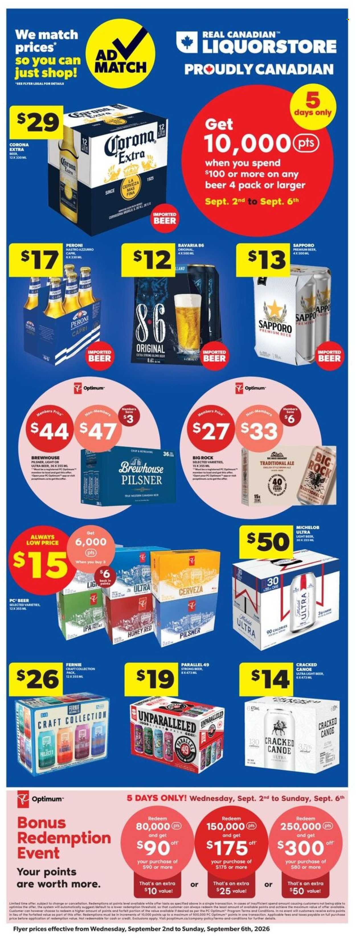 Circulaire Real Canadian Liquorstore  - 02 Septembre 2026 - 06 Septembre 2026. Page 1