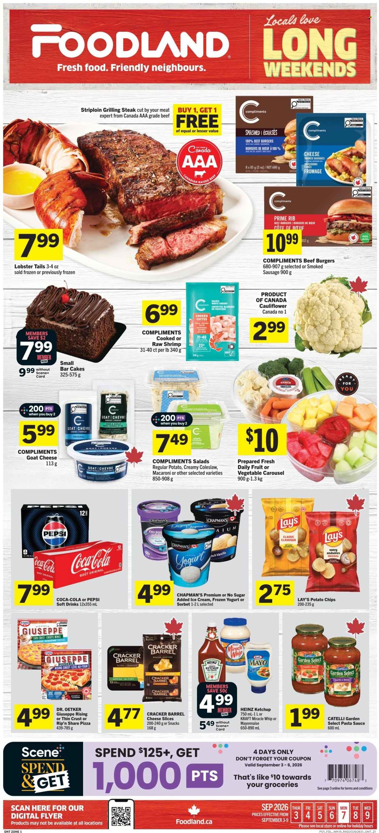 Circulaire Foodland  - 03 Septembre 2026 - 09 Septembre 2026. Page 1