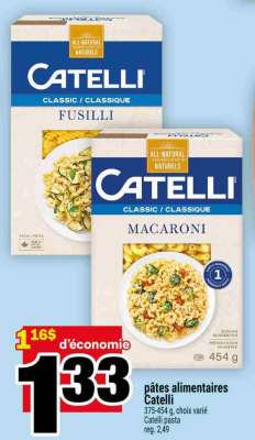 PÂTES ALIMENTAIRES CATELLI