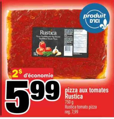 PIZZA AUX TOMATES RUSTICA