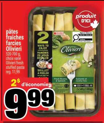 PÂTES FRAÎCHES FARCIÉS OLIVIERI