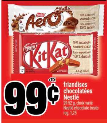 FRIANDISES CHOCOLATÉES NESTLÉ