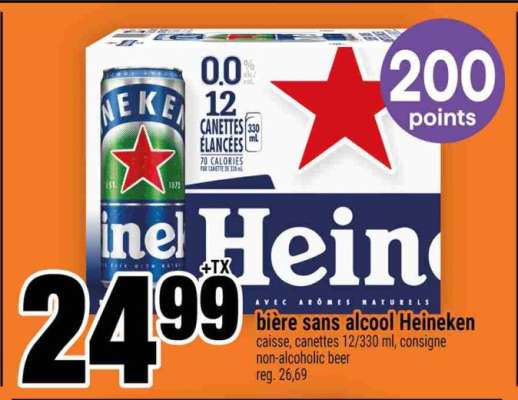 BIÈRE SANS ALCOOL HEINEKEN