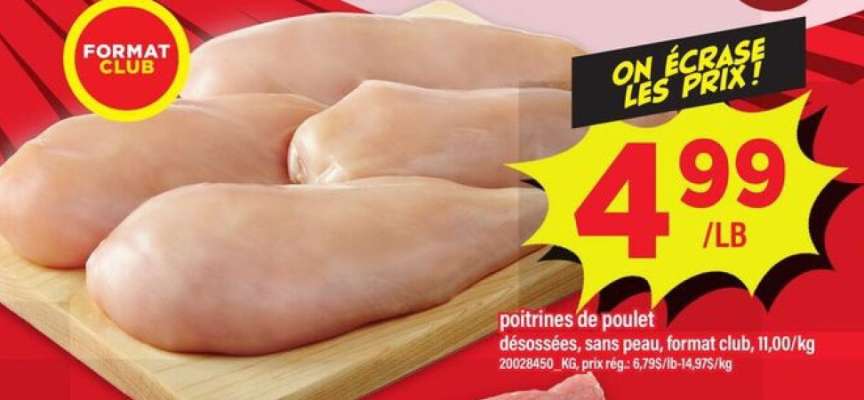 POITRINES DE POULET