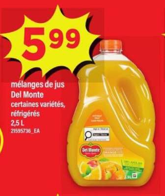MÉLANGES DE JUS DEL MONTE
