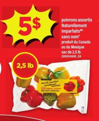 poivrons assortis Naturellement imparfaits