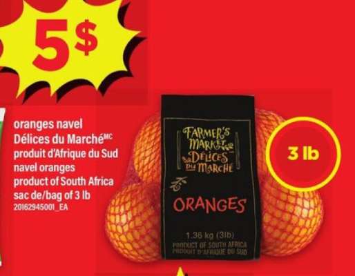 ORANGES NAVEL DÉLICES DU MARCHÉ