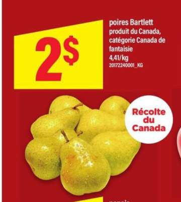 POIRES BARTLETT
