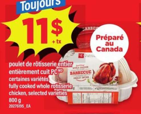 Poulet de rôtisserie entier