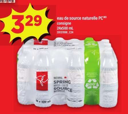 eau de source naturelle PC