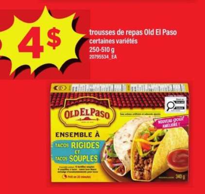trousses de repas Old El Paso