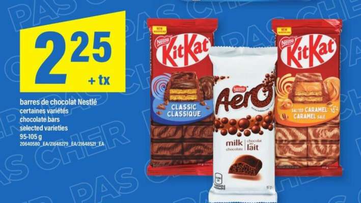 Nestlé Chocolate Bars
