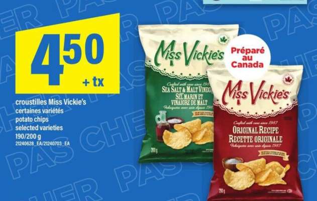 MISS VICKIE’S POTATO CHIPS