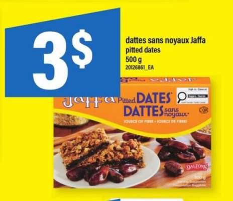 dattes sans noyaux Jaffa