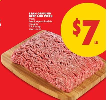 LEAN GROUND BEEF AND PORK