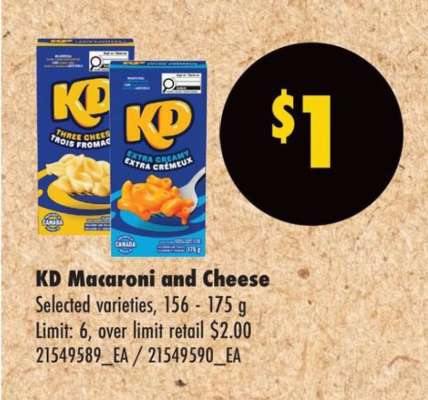 KD Macaroni and Cheese