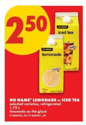 NO NAME LEMONADE or ICED TEA