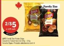 LAY'S FAMILY SIZE POTATO CHIPS