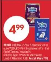 ROYALE ORIGINAL 2-Ply or/or VELOUR 3-Ply