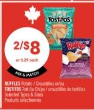 RUFFLES Potato / TOSTITOS Tortilla Chips