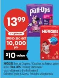 HUGGIES Jumbo Diapers / Pull-Ups Training Underwear