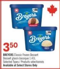 BREYERS CLASSIC FROZEN DESSERT