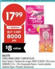 GILLETTE VENUS MIAMI SUNSET COMFORTGLIDE