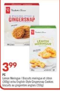 PC Lemon Meringue / English-Style Gingersnap Cookies
