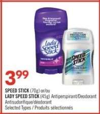 SPEED STICK or LADY SPEED STICK