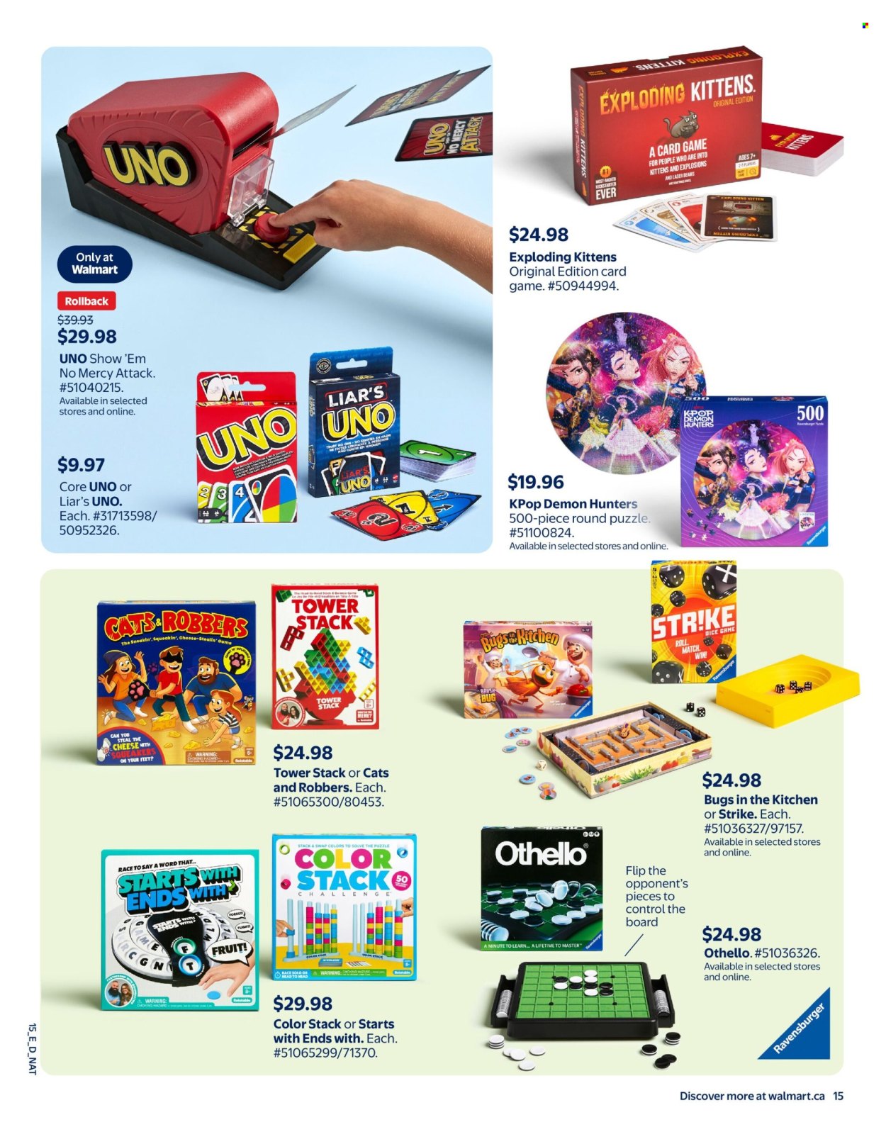 Circulaire Walmart  - 15 Octobre 2026 - 23 Décembre 2026. Page 19