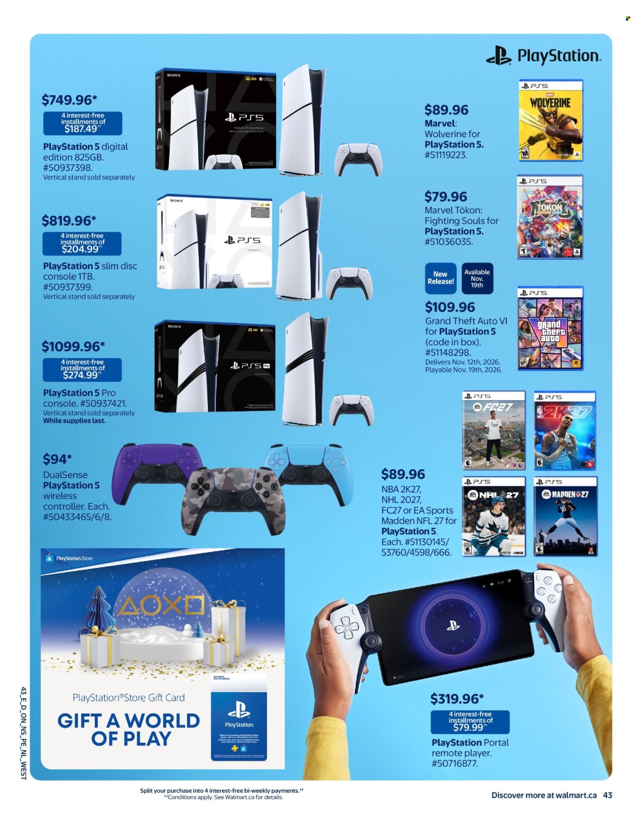 Circulaire Walmart  - 15 Octobre 2026 - 23 Décembre 2026. Page 56