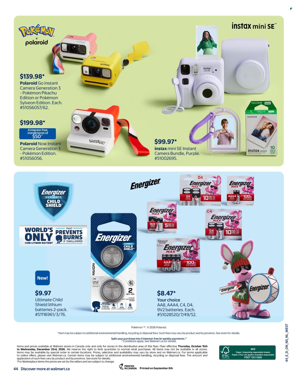 Circulaire Walmart  - 15 Octobre 2026 - 23 Décembre 2026. Page 57